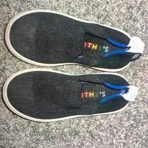 Rothys The Kids Black Slip on sneakers